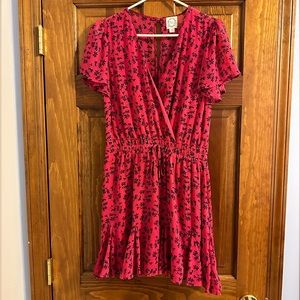 Francesca’s Collections pink floral dress. Size M.